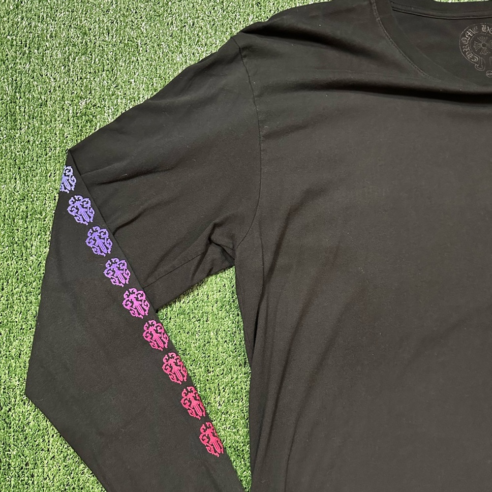 Chrome Hearts gradient, dagger, horseshoe Long Sleeve Shirt - Picture 2 of 8
